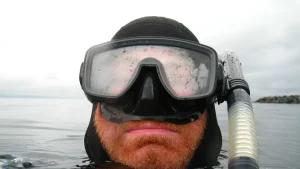 Scuba Diver with mask Fog